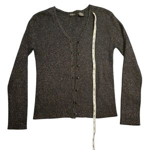George Black Metallic Cardigan